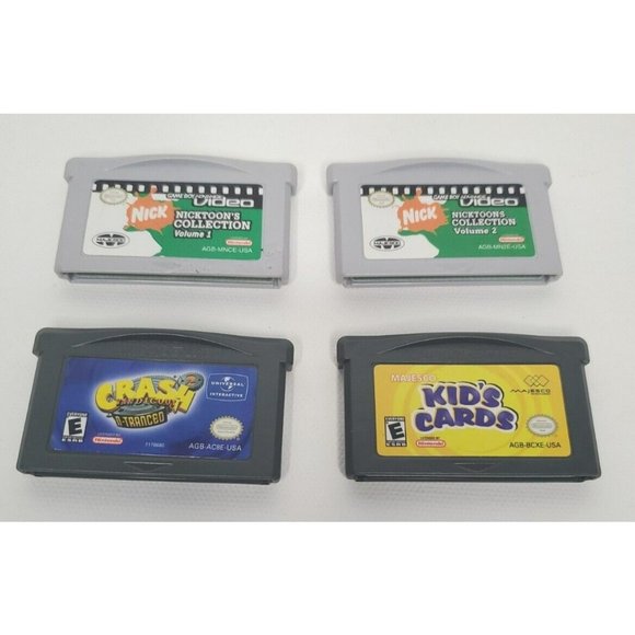 Gameboy Advance games lot. Authentic Nicktoon's Collection Vol.1&2, and Others